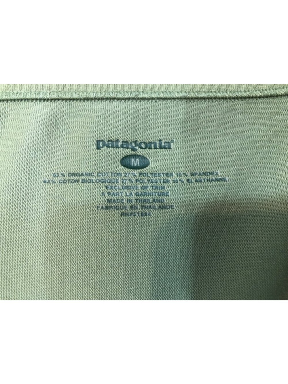 Patagonia Vitaliti Vee Long Sleeve Shirt Women's M Green Organic Cotton Stretch - Picture 3 of 9